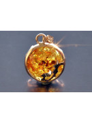 "Pendentif Ambre Vintage en Or Rose 14 Carats 585 d'Origine" vpab001 vpab001